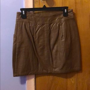 brown leather skirt ASO Lydia Martin Teen Wolf